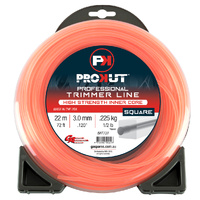 PROKUT TRIMMER LINE SQUARE ORANGE .120 3MM 1/2LB 22M DONUT