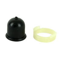 BRIGGS & STRATTON PRIMER BULB & RETAINER (WITH BREATHER HOLE)