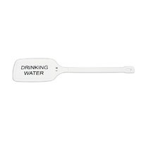 IDENTIFICATION & FUEL TAGS DRINKING WATER PLASTIC WHITE (10 PACK )