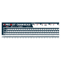 PROKUT CHAINSAW CHAIN MEASURING CHART STICKER