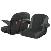 TRACTOR SEAT COVER W/ ARM REST LARGE ( PREMIUM QUALITY NEOPRENE PANELLED )