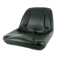 RIDE-ON SEAT BLACK 385H X 527D X 456W LOW BACK SUITS VARIOUS